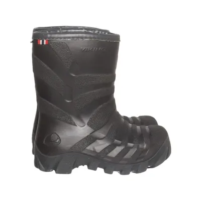 Rubber boots (Black) from Viking Leather, Polyester, Wool