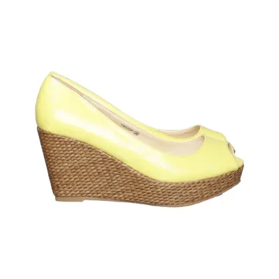 Wedges (Yellow) from Jumelles Leather