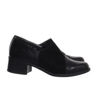 Mules (Noir) de Mary B Cuir, Daim