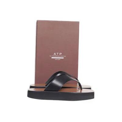 Flip-flops (Brown, Black) from ATP Atelier Leather