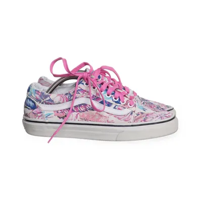 Tygskor (Cute pink sneakers vans flowerprint flower print blommiga skor färglada skor rosa kawaii vintage retro) från Vans