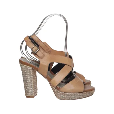 High heel sandals (Brown) from Nelson Leather