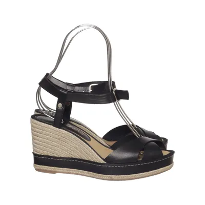 Wedges (Black) from Marenas Leather