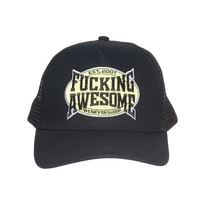 Trucker pet (Zwart, Geel) van Fucking Awesome Katoen, Polyester