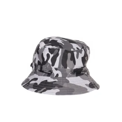 Buckethatt (Grå, Vit)