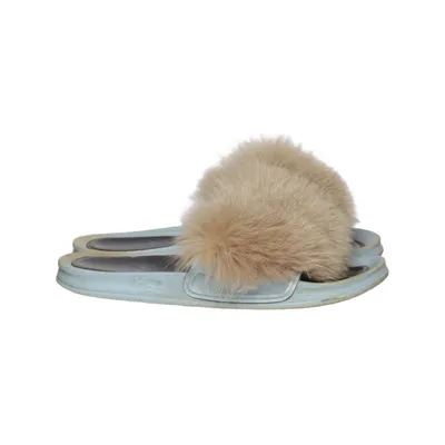 Chaussons (Bleu, Beige) de Oh! by Kopenhagen Fur Fourrure, Polyuréthane