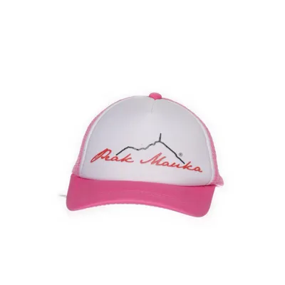 Trucker cap (Pink, White) from Peak Mauka Polyester