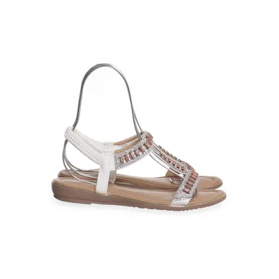 Sandals (Beige, White) from Tulipano