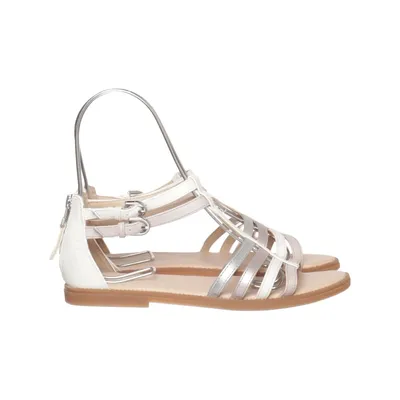 Sandaler (Vit, Rosa, Silverfärgad) från Geox Skinn