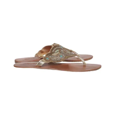 Flip-flops (Brown, Gold, Multicolored) from Amust