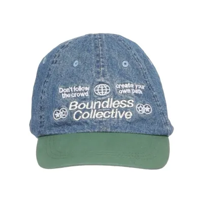 Baseball cap (Blue, Green) from Zara Cotton