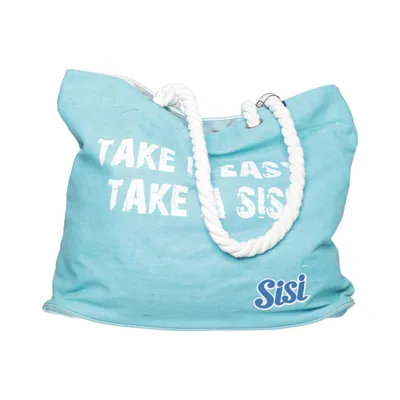 Strandtaske (Blå) fra Sisi Bomuld