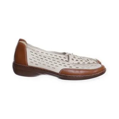 Loafers (Bruin, Wit) van Rieker Leer