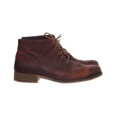 Bottes à lacets (Rouge, Marron) de Josef Seibel Cuir
