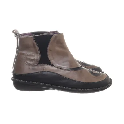 Enkellaarzen (Bruin, Zwart) van Soft Comfort Leer