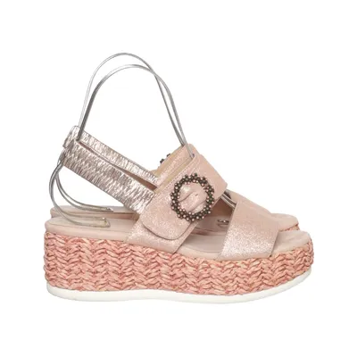Wedges (Pink) from Kanna Leather