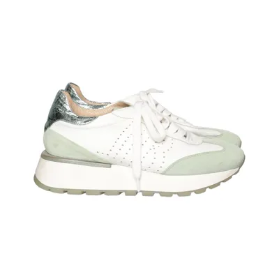 Trainers (White, Green) from Laura Bellariva Suede, Leather
