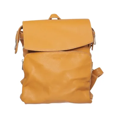Backpack (Yellow) from Don Donna Polyester, Polyurethane