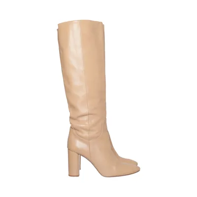Laarzen (Beige) van Zara Basic Collection Leer