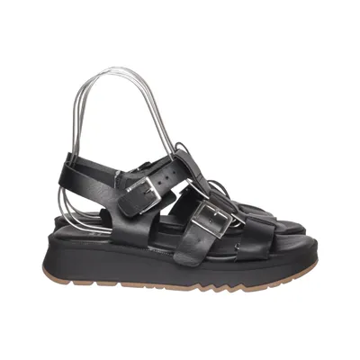 Sandalen (Zwart) van Bata Leer
