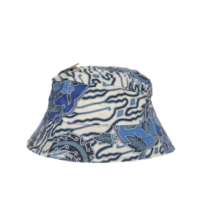 Buckethatt (Blå, Svart, Beige)