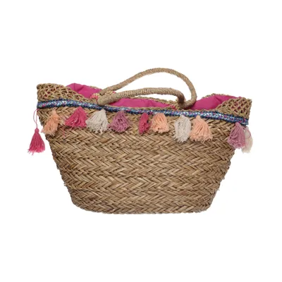 Strandtaske (Beige, Flerfarvet) fra Ella Cruz