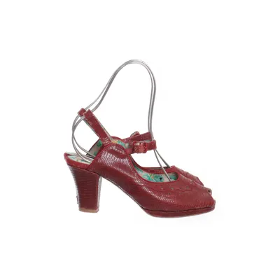 High heel sandals (Red) from Miss L-Fire Leather