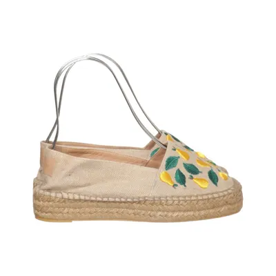 Espadrilles (Beige, Multicolore) de Castaner Cuir