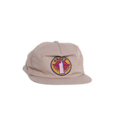 Keps (Beige, Flerfärgad) från Obey Bomull, Polyester