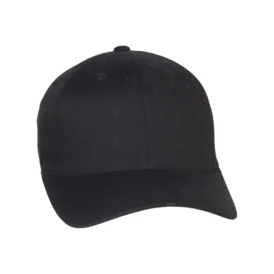 Honkbalpet (Zwart) van Yupoong Katoen, Elastaan, Polyester