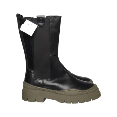 Stiefel (Schwarz, Grün) von s.Oliver Leder