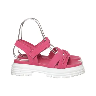Sandals (Pink, White) from Marco Tozzi Leather