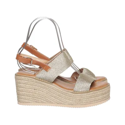 Sleehakken (Goud, Bruin) van Lucky Shoes