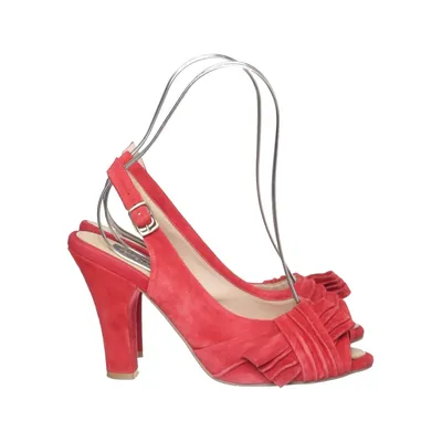 High heel sandals (Red) from Top Vintage Leather