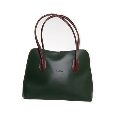 Handväska (Grön, Brun) från Florence's Leather Skinn