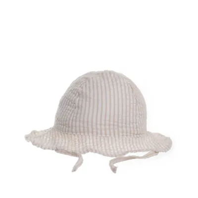 Solhatt (Beige, Vit) från H&M Bomull