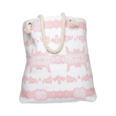 Beach bag (White, Pink) from NUXE Cotton, Polyester