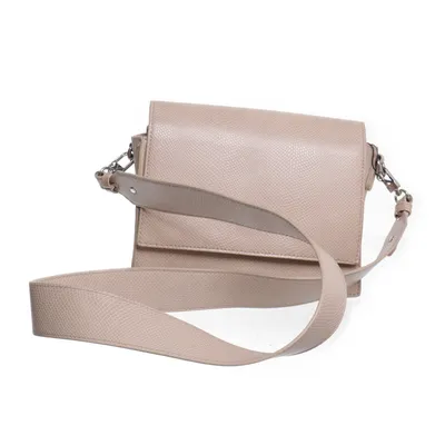 Schoudertas (Beige) van Glitter Polyester, Polyurethaan