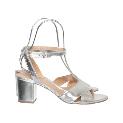 Sandales à talons hauts (Argent) de Gianni Gregori Cuir