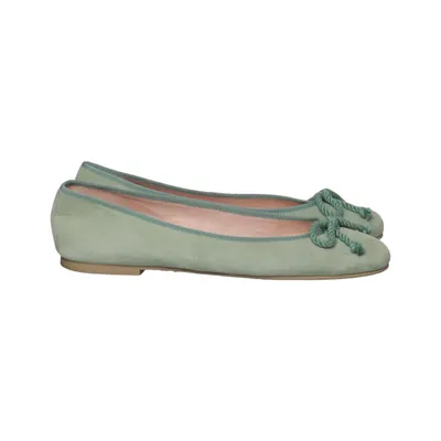 Ballerines (Vert) de Pretty Ballerinas Cuir