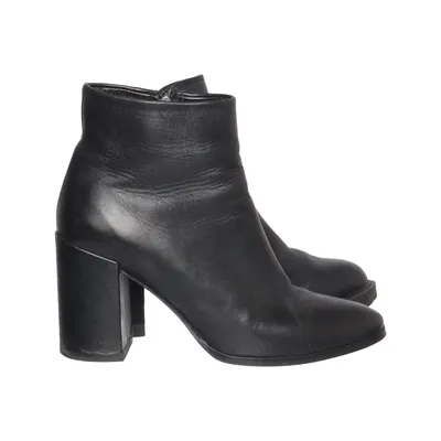Heeled boots (Black) from Hotic Leather