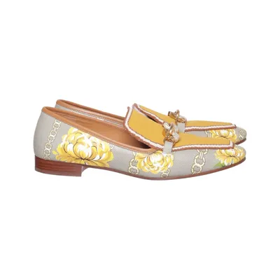 Loafers (Yellow, Gray, Multicolored) from Tory Burch Leather