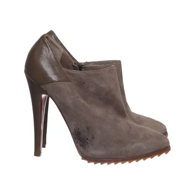 Bottes à talons (Gris) de Nursace Cuir