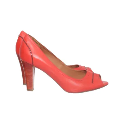 Hoge hakken (Rood) van Geox Leer