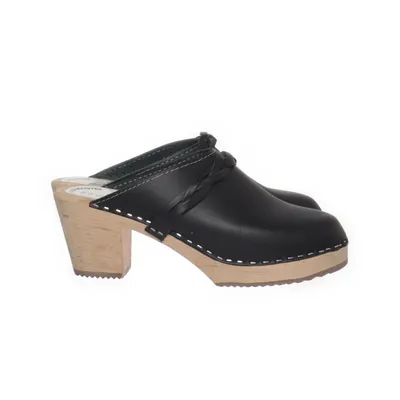 Sabots (Noir) de Calmare Skoindustri Cuir