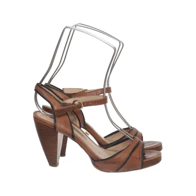 High heel sandals (Brown) from Buffalo London Leather