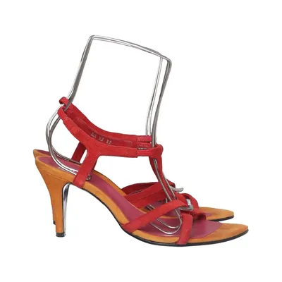 Sandales à talons hauts (Rouge, Orange) de Jette Joop Daim