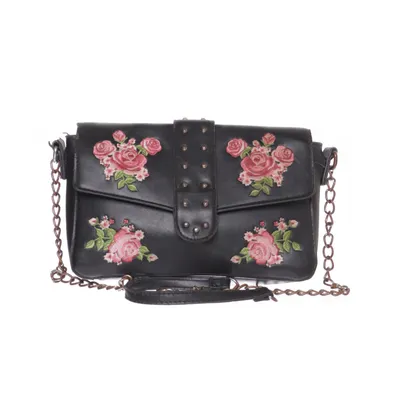 Axelremsväska (Svart, Flerfärgad) från New Yorker Polyester, Polyuretan