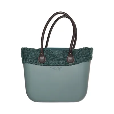 Handbag (O BAG SOLID TWEED FABRIC INNER ZIP-UP BAG) from O Bag Acrylic, Polyester, Wool