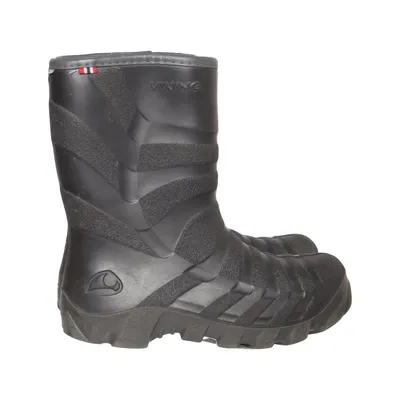 Rubber boots (Black) from Viking Leather, Polyester, Wool